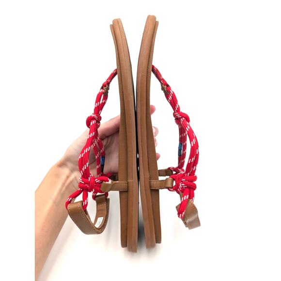 Sperry Isla T-Bar Slingback Sandal Open Round Toe Women's Red Size US11 EU42.5 - Picture 5 of 12